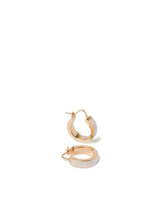 enamel hoop earrings 5IO103 2F6TF0009 MIU MIU 