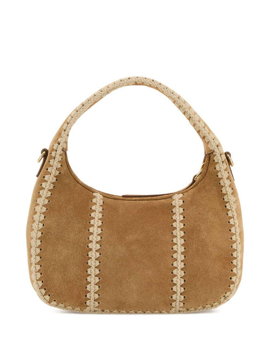 Wander suede braided shoulder bag<BR/><BR/> 5BC125 V OWR 2IBGF0401 MIU MIU 