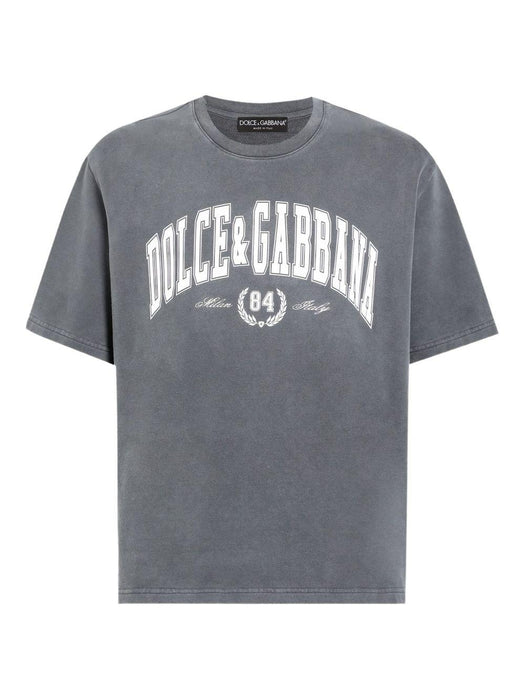 logo-print short-sleeve T-shirt G8TA2T G7PK7N9833 DOLCE & GABBANA 