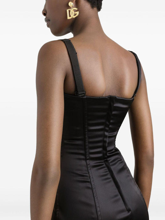 satin midi dress<BR/><BR/> F6DIHT GDDB2N0000 DOLCE & GABBANA 