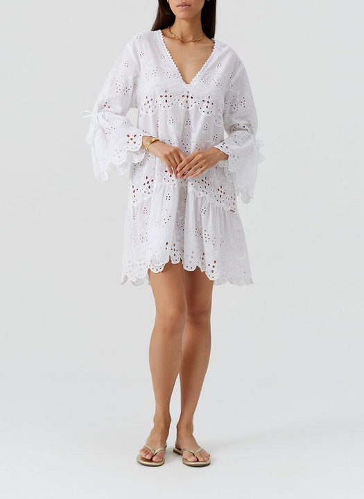 May White Dress MAY SS WHT MELISSA ODABASH 