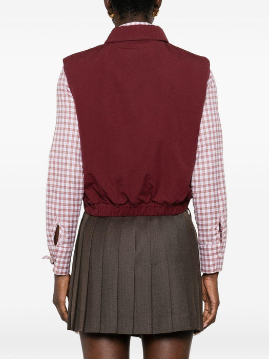 logo-embroidered gilet ML1470 S OOO 19CVF0399 MIU MIU 