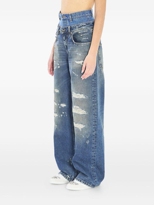 double-waist distressed jeans FTDGSD G8OH5S9001 DOLCE & GABBANA 
