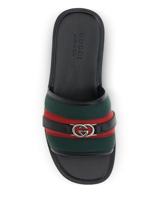 Interlocking G web-stripe sandals 835091 HAAHH8449 GUCCI 