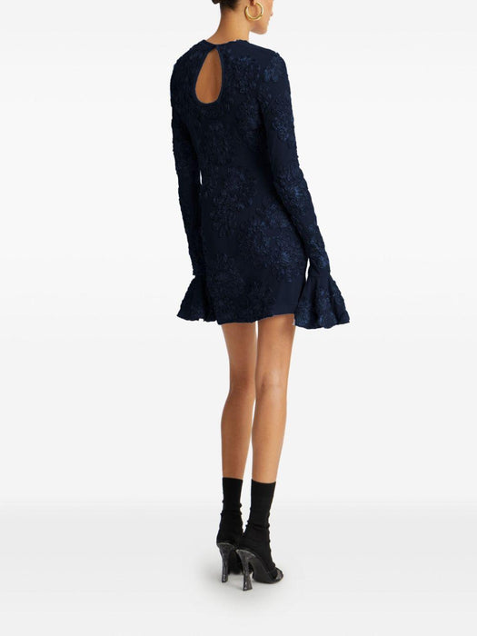 3D floral mesh mini dress 114218340 340 ROTATE 