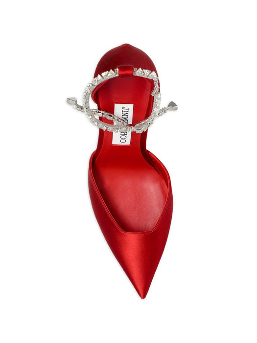 Stevie pumps STEVIE 100 SAT RUBY RED JIMMY CHOO 
