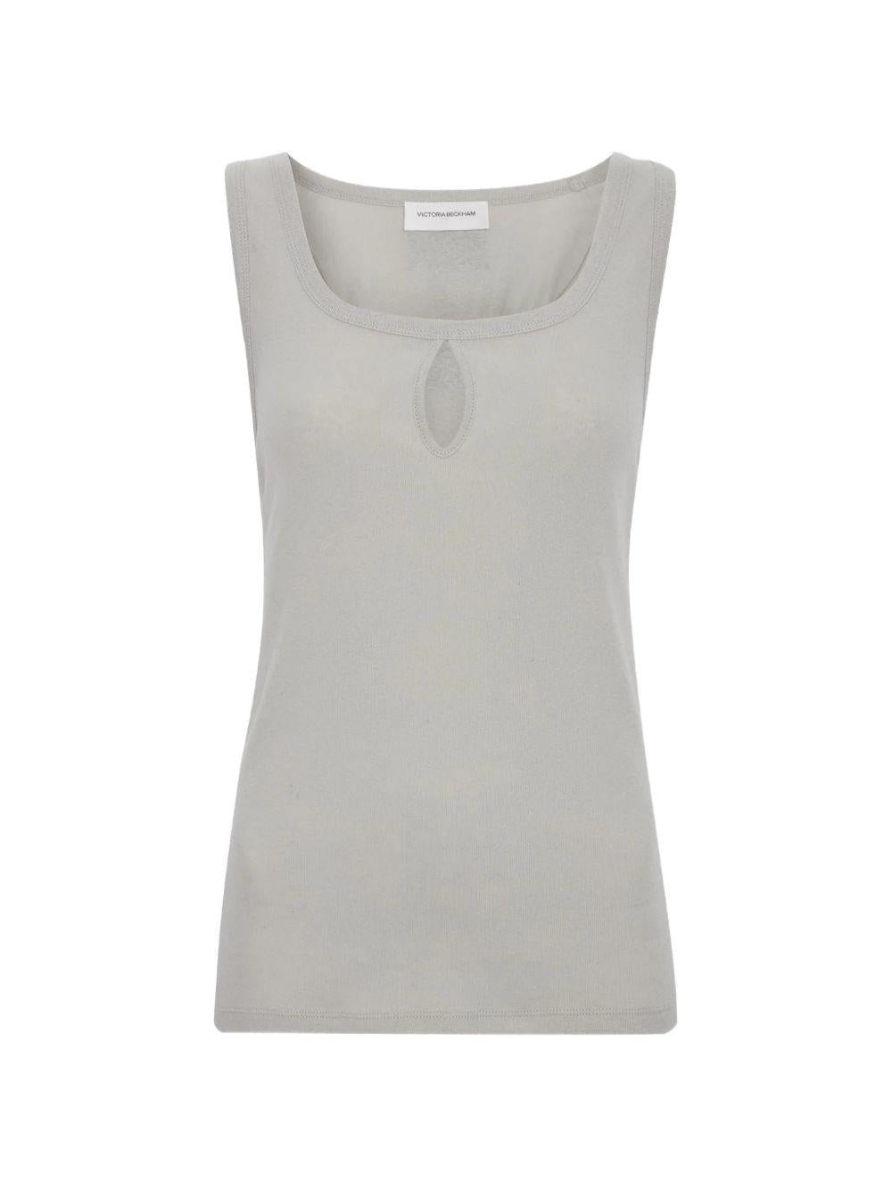 scoop-neck cut-out tank top 1226JTP007237A 9802 VICTORIA BECKHAM 