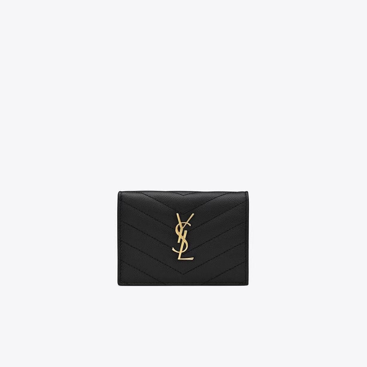 Cassandre matelassé fragments flap card case 668290 BOWA11000 SAINT LAURENT 