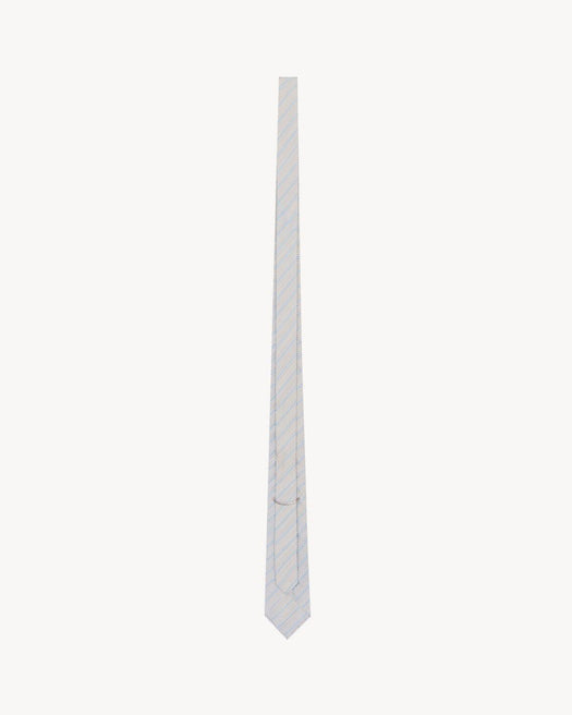 striped tie in silk 862342 3Y0029188 SAINT LAURENT 