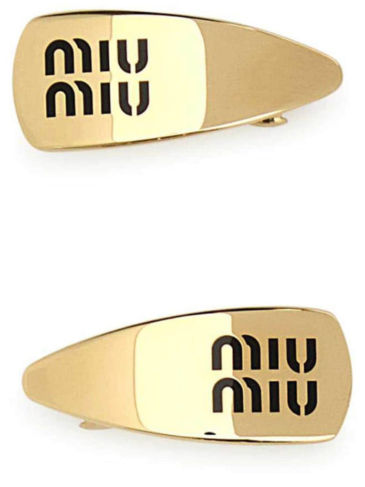 logo-plaque hair clip 5IF173 2F6TF0002 MIU MIU 