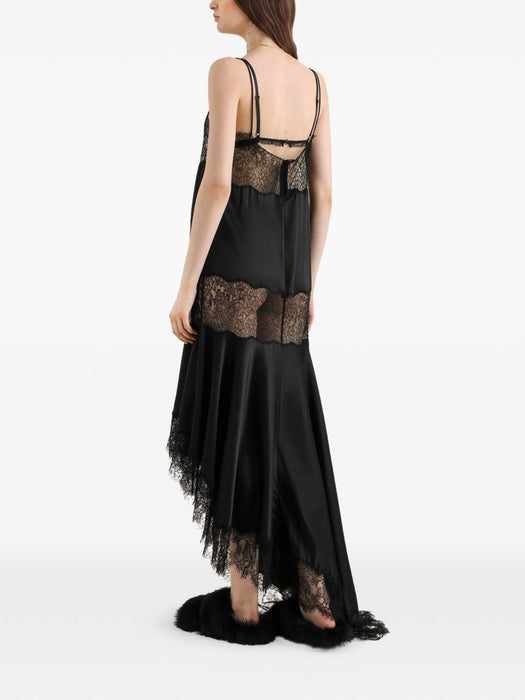 satin dress with lace bands F616ZT FU1AUN0000 DOLCE & GABBANA 