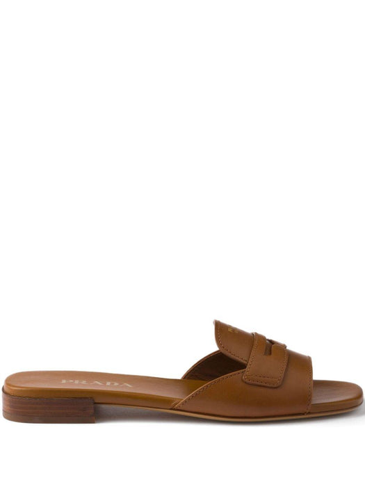 triangle-logo leather sandals 1XX781 F 010 248F0054 PRADA 