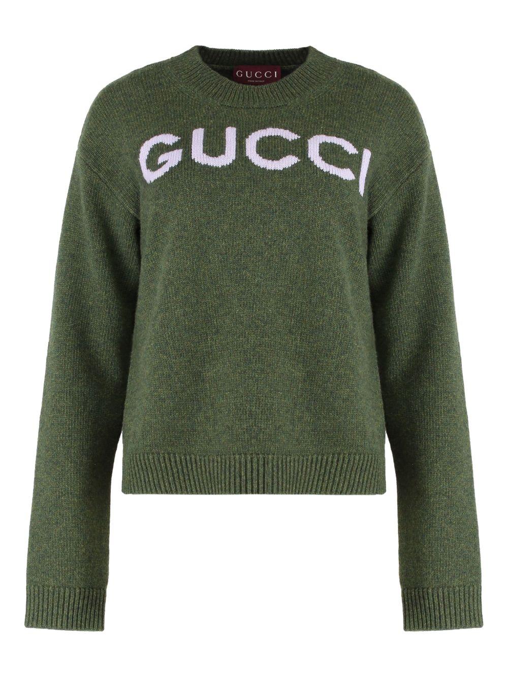 logo-intarsia sweater 770072 XKEBC3035 GUCCI 