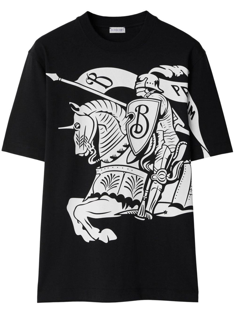 Equestrian Knight-print cotton T-shirt 8095058 A1189 BURBERRY 