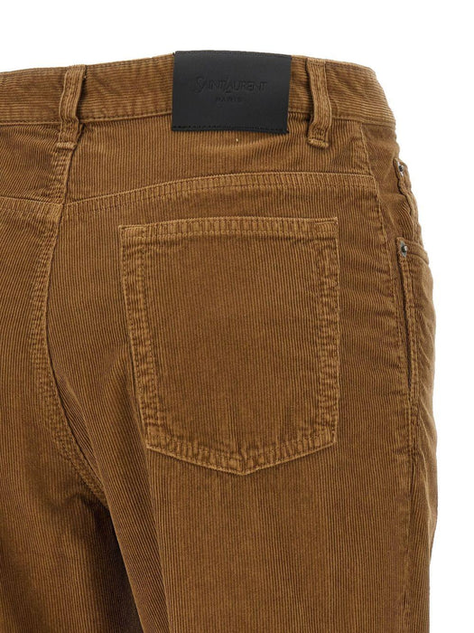 pleat-detail corduroy trousers 705103 Y29IA2423 SAINT LAURENT 