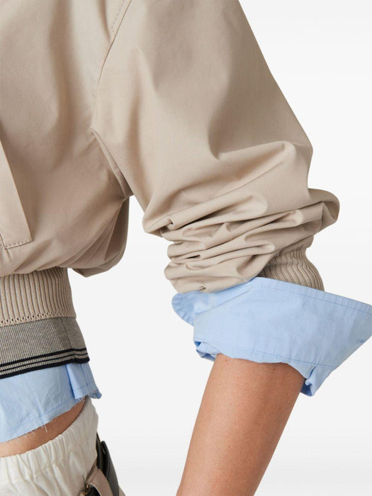Panama cropped bomber jacket ML1050 S OOO 12NSF0A08 MIU MIU 