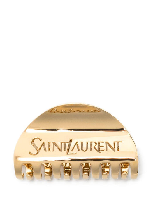 logo hair clip<BR/> 820845 Y15008030 SAINT LAURENT 