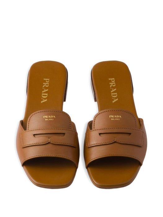 triangle-logo leather sandals 1XX781 F 010 248F0054 PRADA 