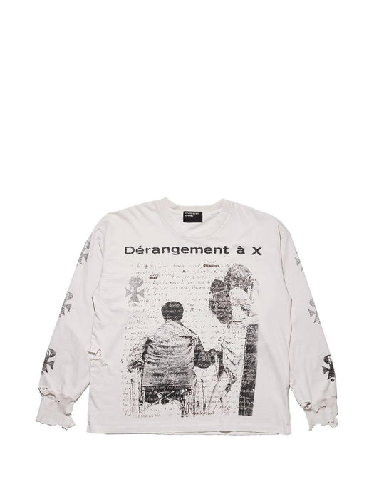 DÉRANGEMENT À X LS T-SHIRT 01-0950 FADED CHARCOAL / BLACK ENFANTS RICHES DÉPRIMÉS 