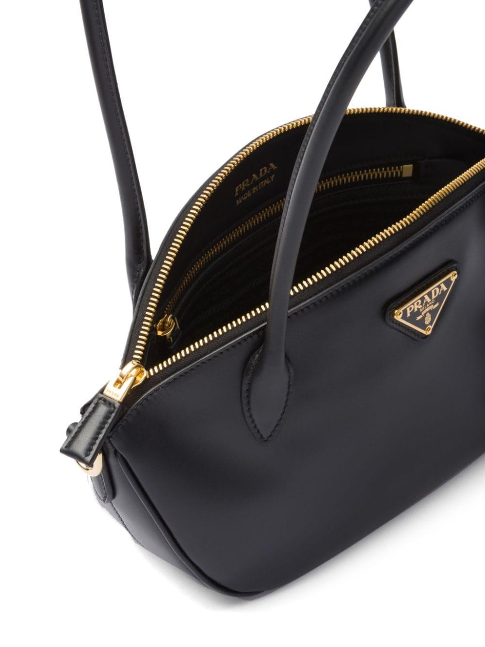 small leather handbag