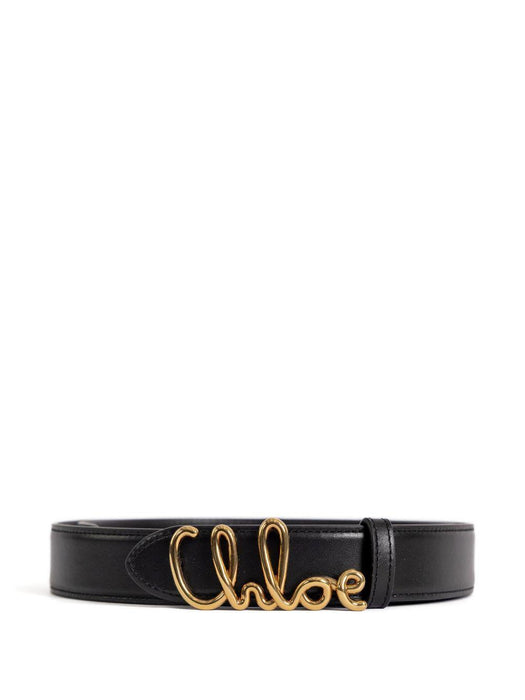 logo-buckle leather belt 26SBB15PR4 001 CHLOÉ 