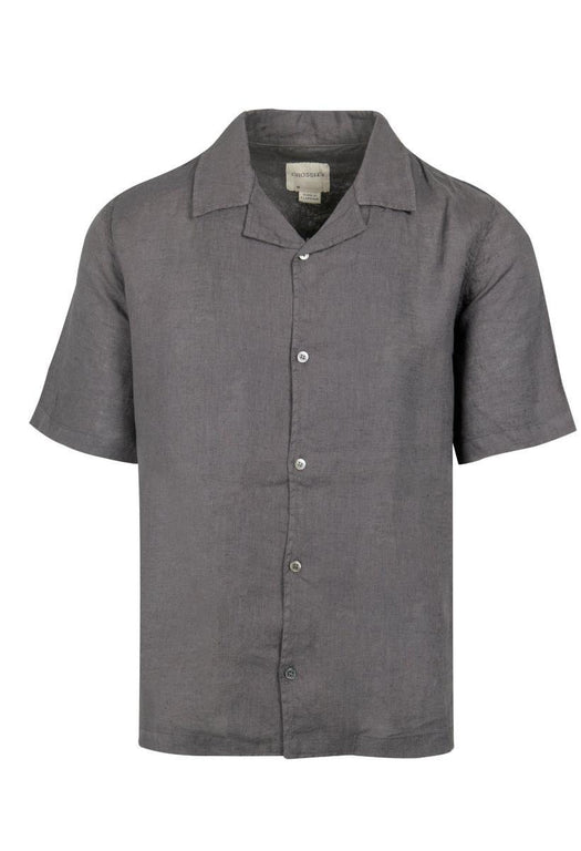 MEN'S SHIRT CROSSLEY JEDLERWP LINEN DARK BROWN JEDLERWP 1295 CROSSLEY 