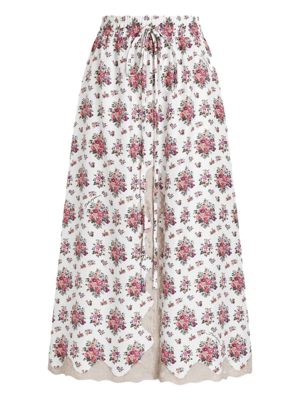 floral lace skirt F4DBCT IS10GHA5XK DOLCE & GABBANA 