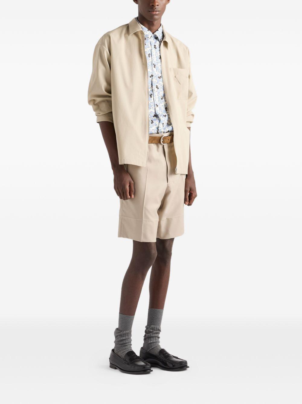 zip chest-pocket overshirt SC855 S OOO 19AMF0036 PRADA 