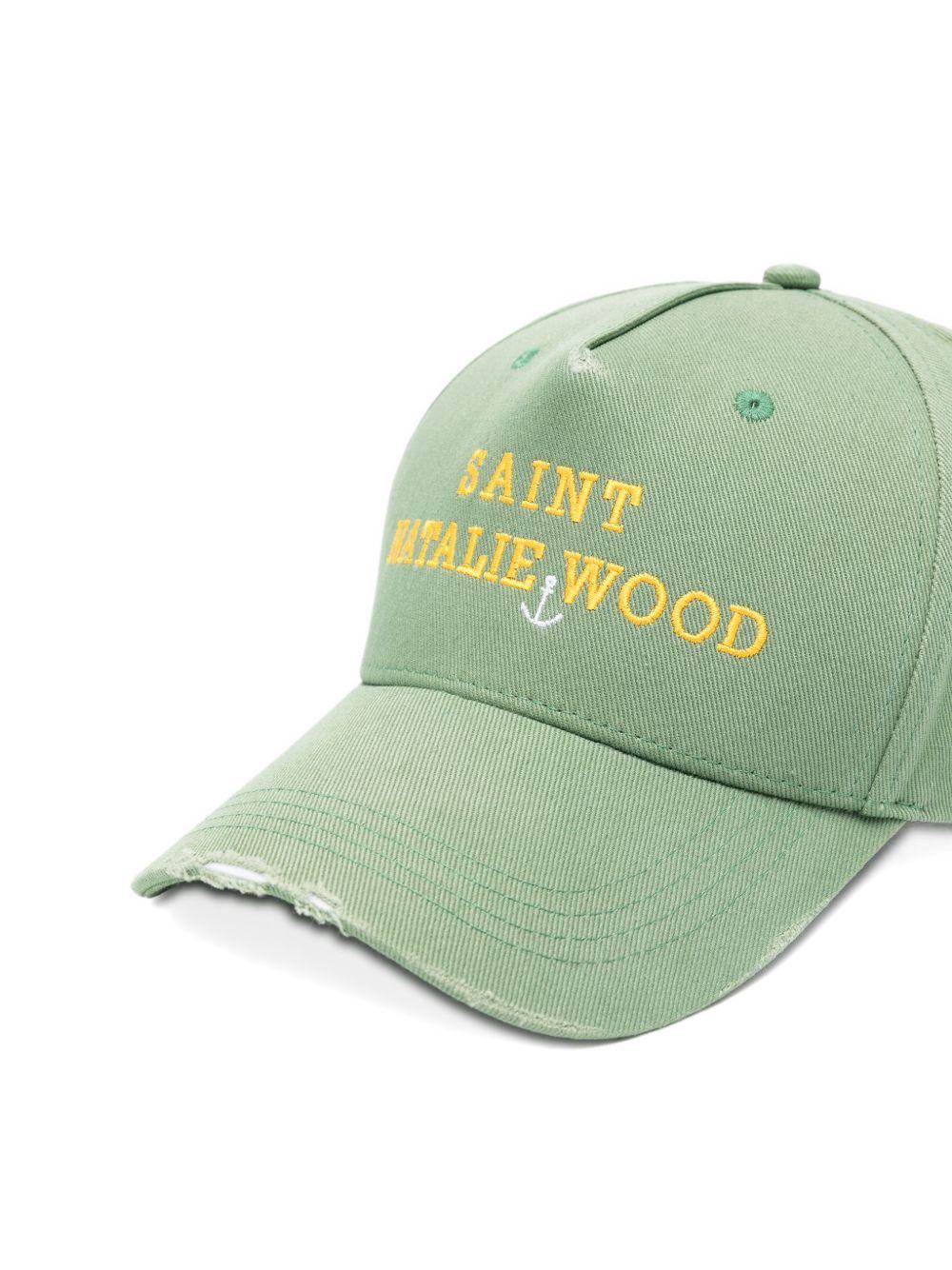 Saint Natalie Wood cotton hat SAINT NATALIE WOOD HAT GREEN PALY HOLLYWOOD 