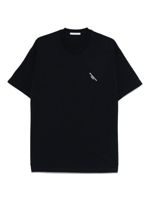 logo-embroidered cotton T-shirt BM71NK3YRR 499 GIVENCHY 