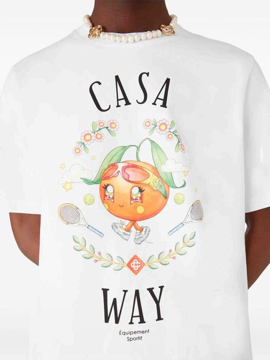 Casa Way Orange Mascot T-shirt M-AW25-JTS-001-02 ORANGE MASCOT CASABLANCA 