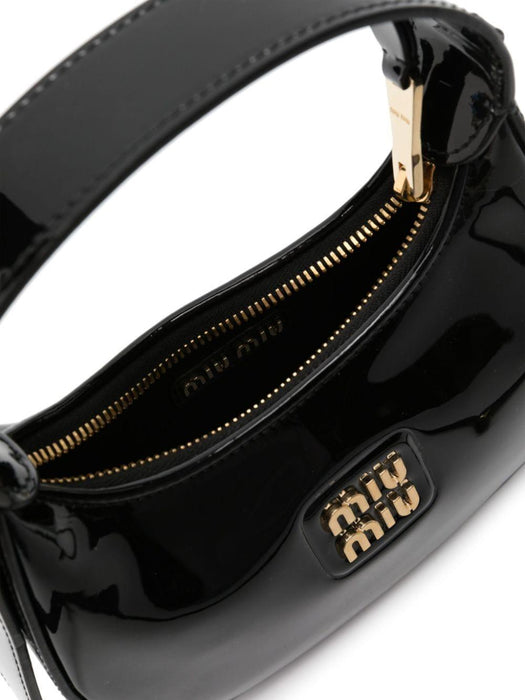 logo-lettering patent tote bag 5BP084 V OOO 069F0002 MIU MIU 