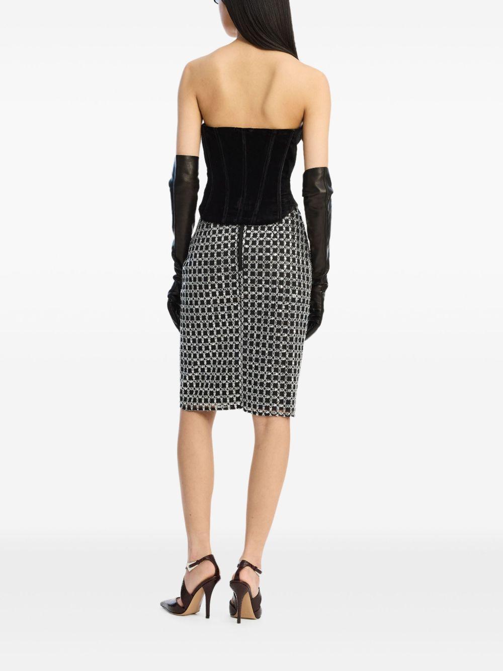 velvet bustier top 115256100 100 ROTATE 