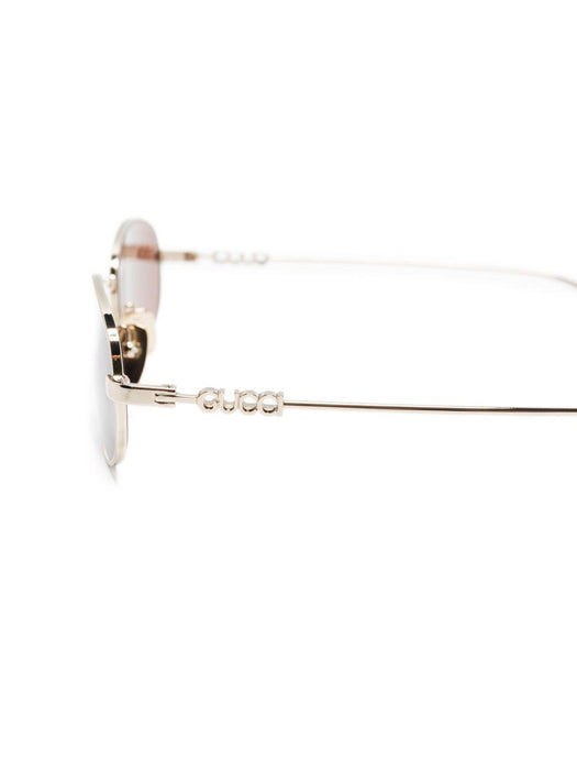 oval-frame metal sunglasses 840020 I33308023 GUCCI 