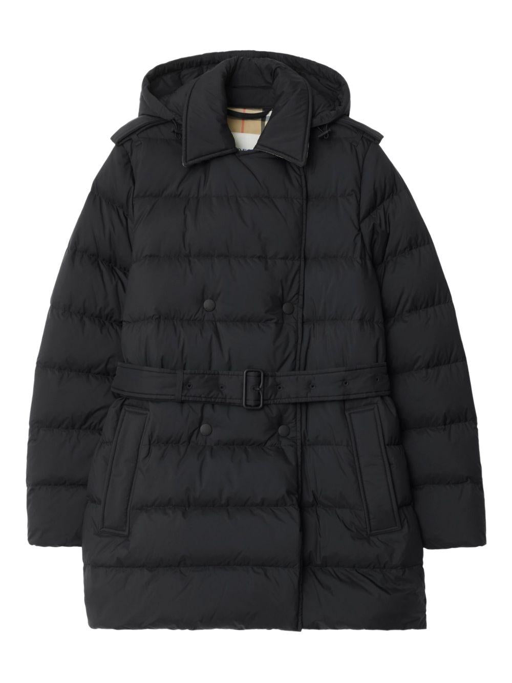 hooded belted puffer jacket 8110310 A1189 BURBERRY 