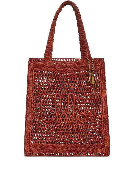 Summer Banana raffia tote bag 25US901P08 26M CHLOÉ 