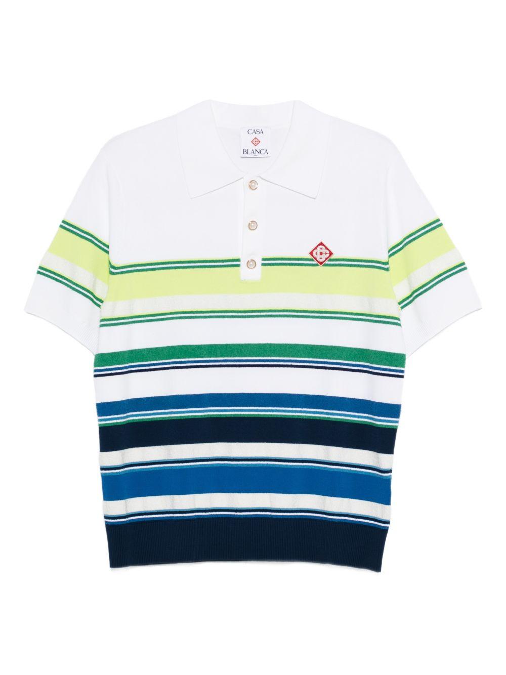 striped polo shirt M-SP26-KW-1361-01 GRADIENT STRIPE CASABLANCA 