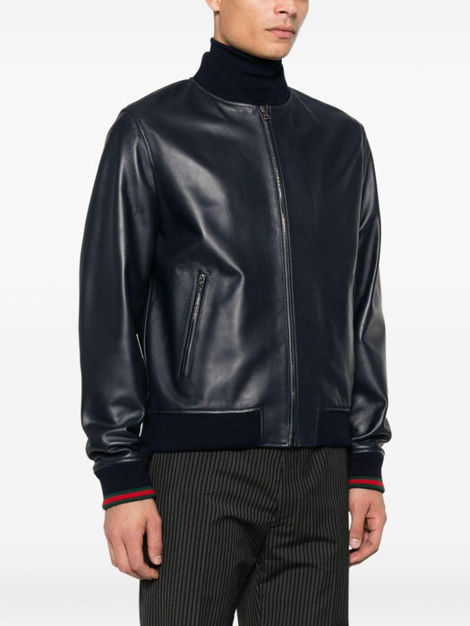 ribbed-cuff front-zip jacket 793726 XNA3M4044 GUCCI 
