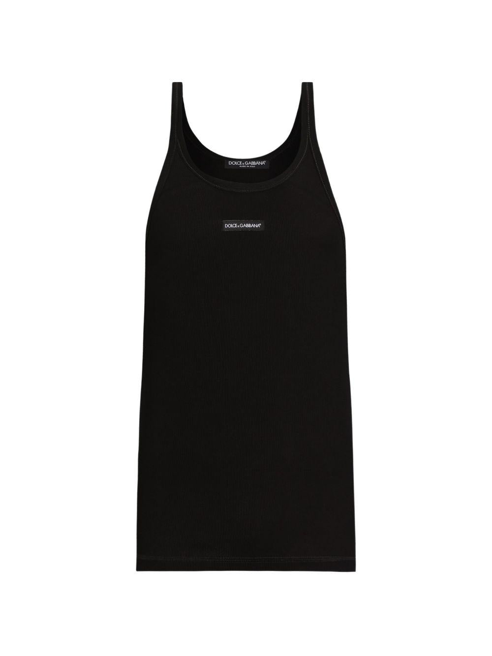 cotton tank top with print G8PA8T G7P3IN0000 DOLCE & GABBANA 