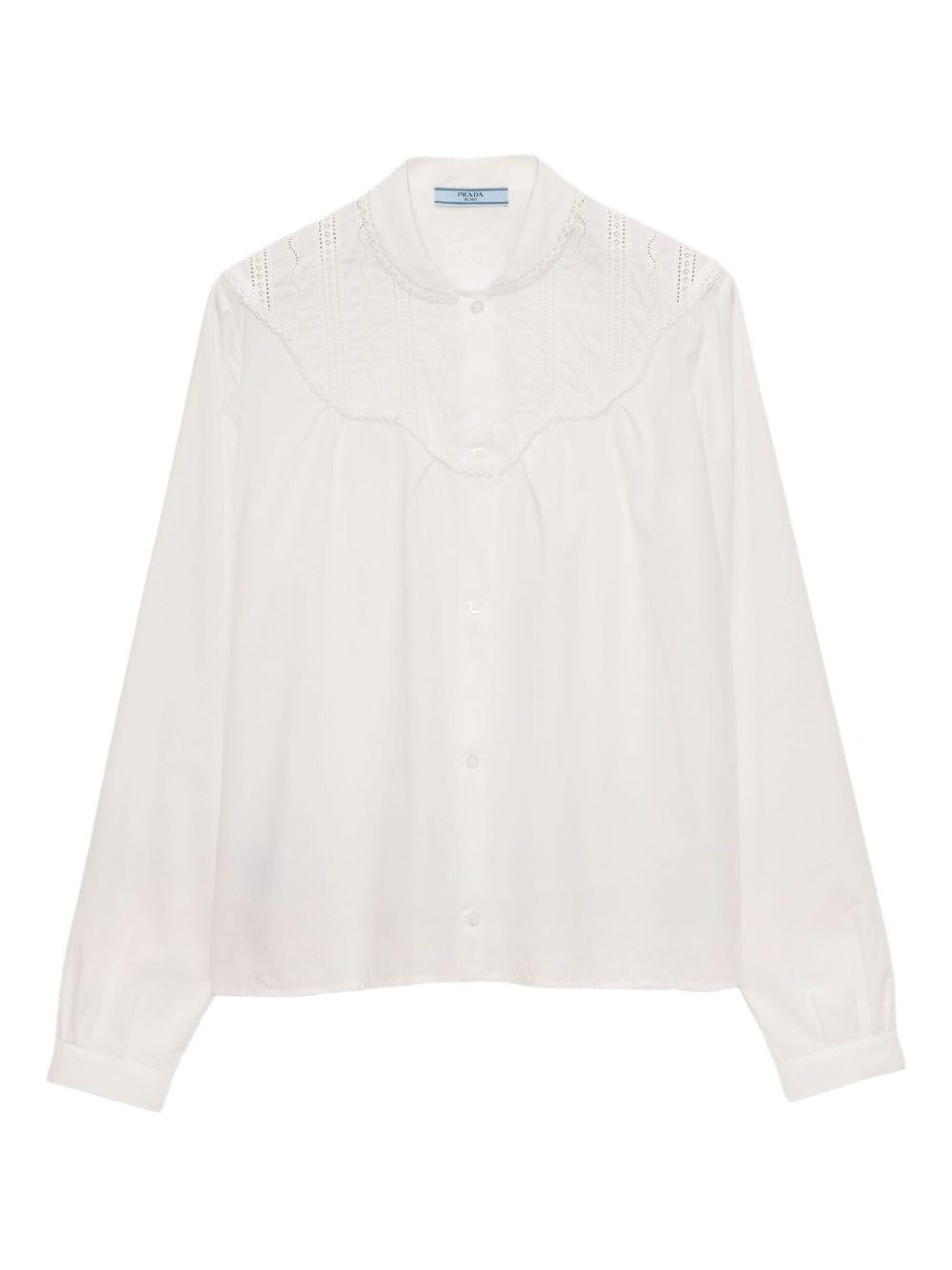 band-collar batiste shirt P458IR S OOO 17GLF0009 PRADA 