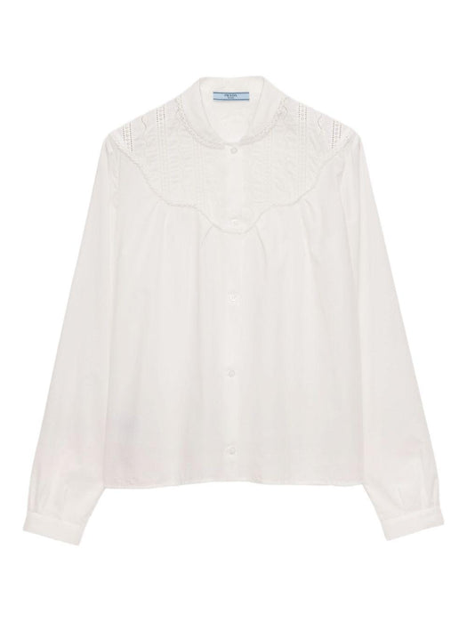 band-collar batiste shirt P458IR S OOO 17GLF0009 PRADA 