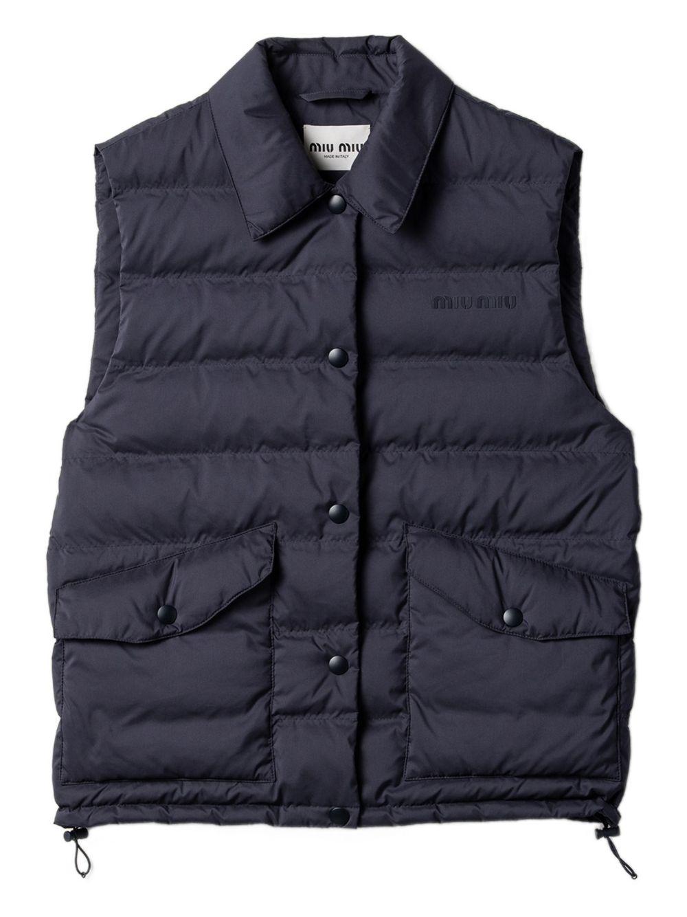 flapped-pocket gilet ML1407 S OOO 158AF0008 MIU MIU 