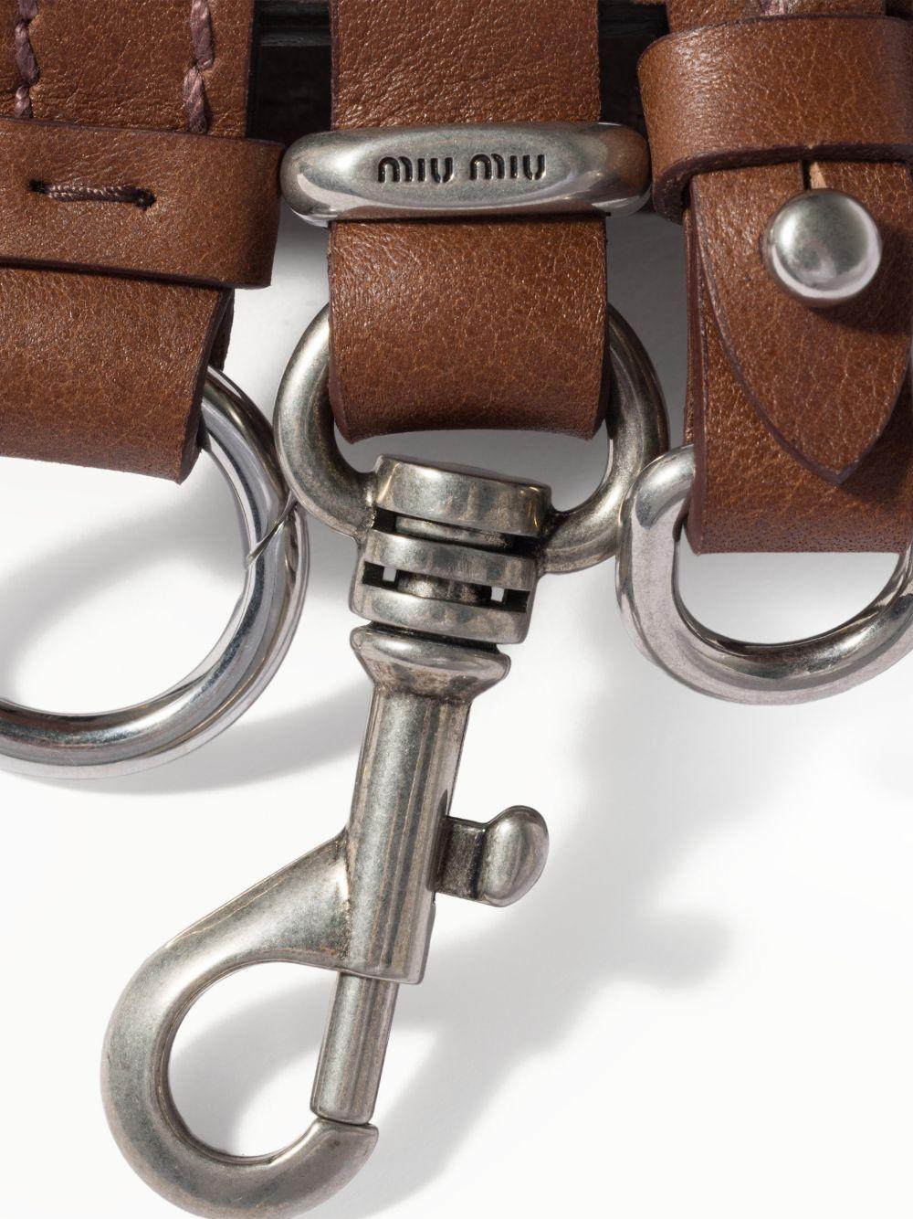 logo-detail leather belt 5CC720 2G7UF0GVP MIU MIU 
