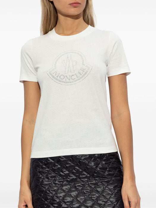 logo-print cotton T-shirt K20938C00013 89AB2033 MONCLER 