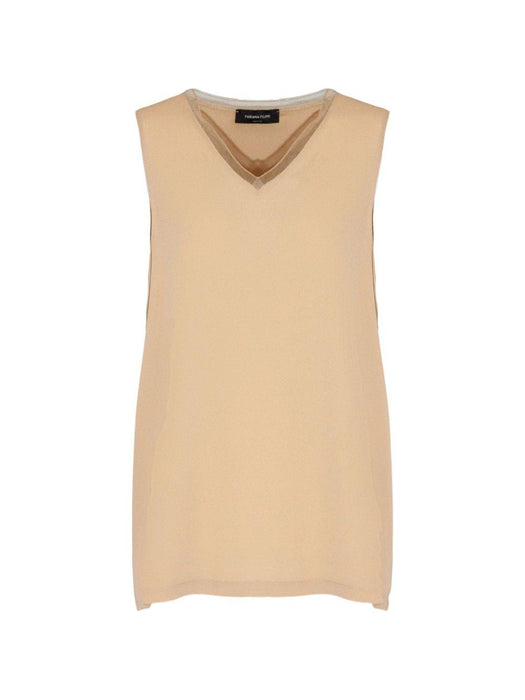 V-neck tulle top TPD266F295L775 0157 FABIANA FILIPPI 