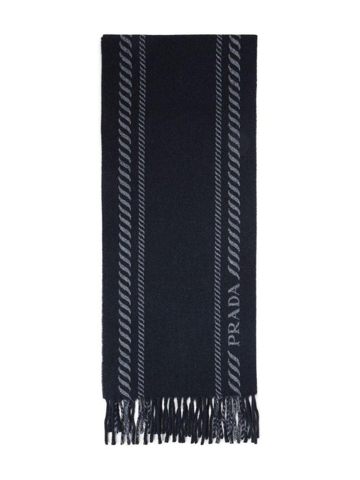 fringed wool scarf 2FS114 2HJ5F0008 PRADA 