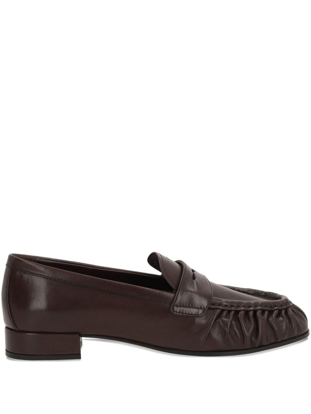 pleated leather loafers 1D175O F 020 007F0003 PRADA 
