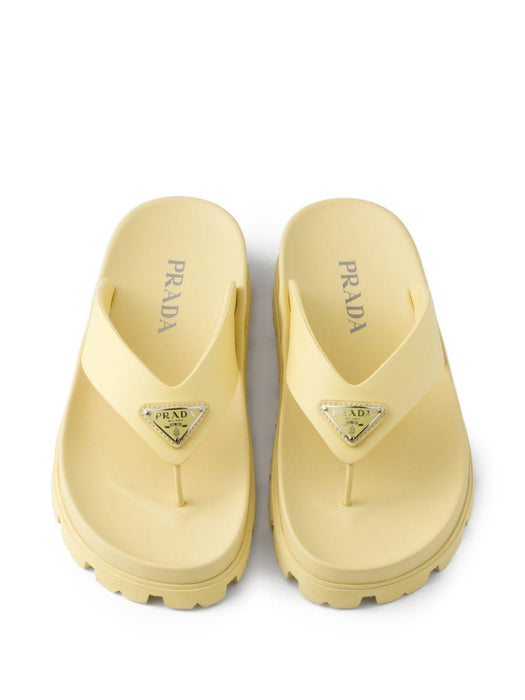 enameled-triangle sandals 1Y420N F 020 3LKKF0901 PRADA 