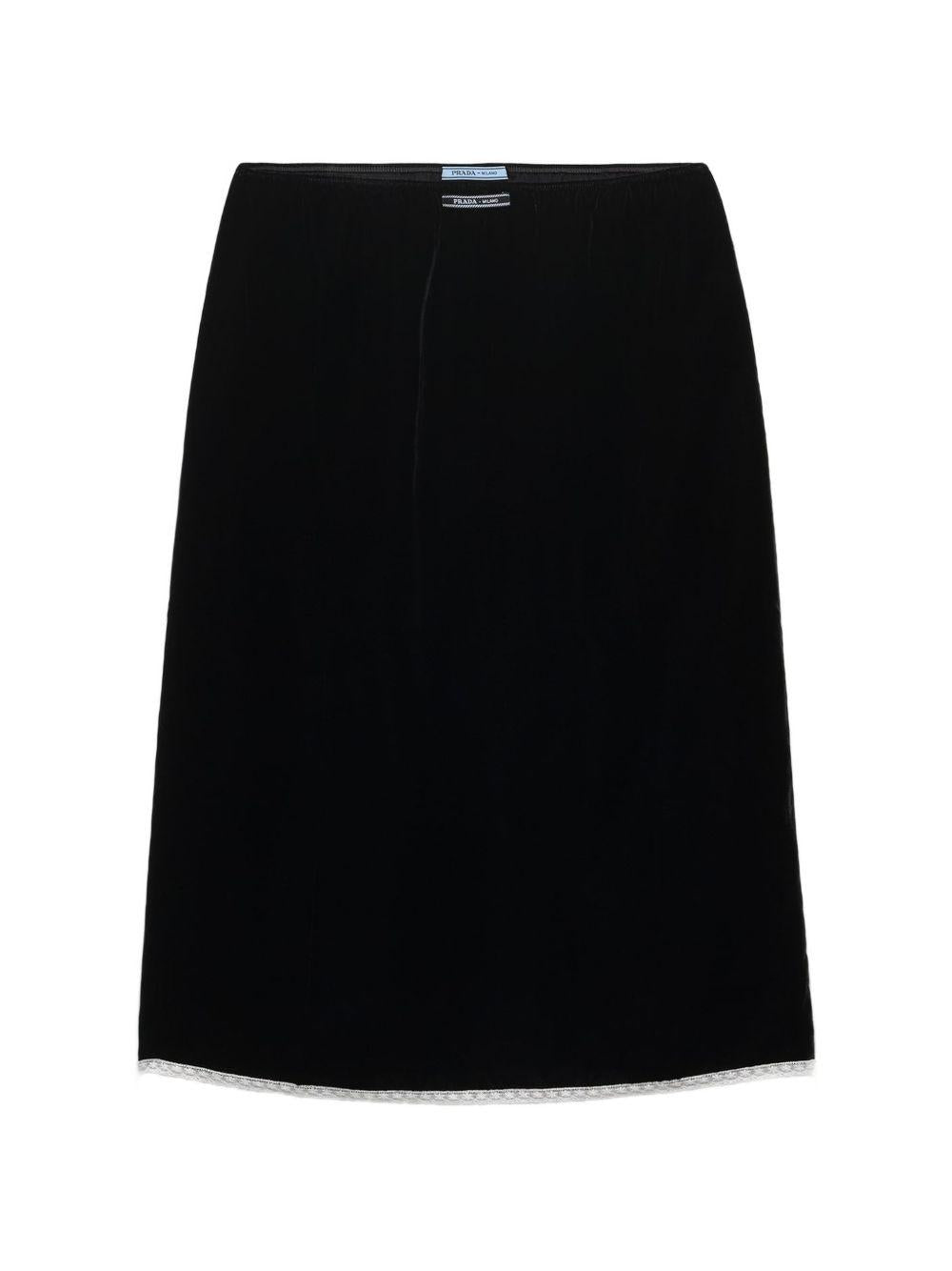 velvet pencil skirt SG6172 S OOO 178YF0002 PRADA 