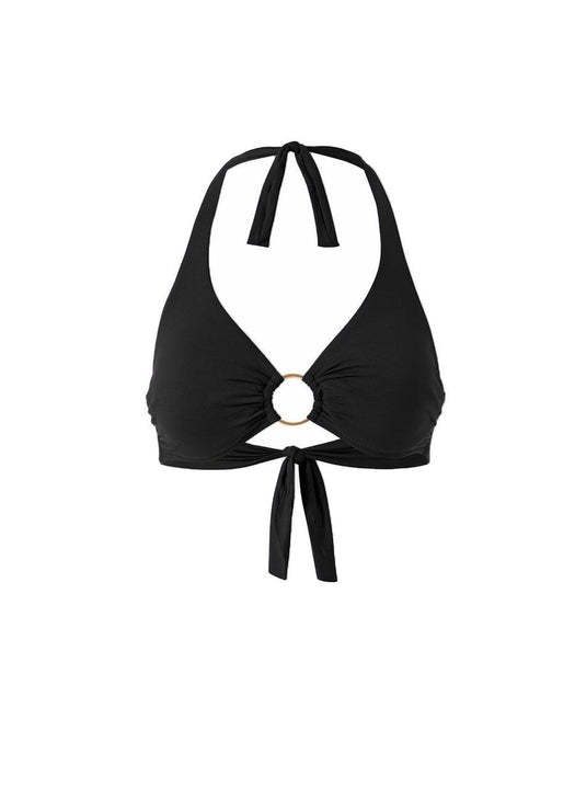 Brussels Black Bikini Top BRUSSELS TOP CORE CR BLK MELISSA ODABASH 